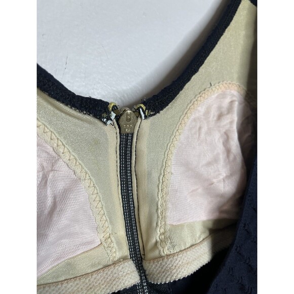 Sessa Swimsuit Womens Large Navy Blue Bathing Swim One Piece Textured Vintage - Picture 7 of 9